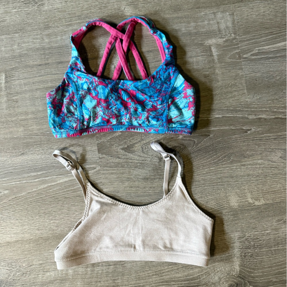 Floral and Beige Sports Bras